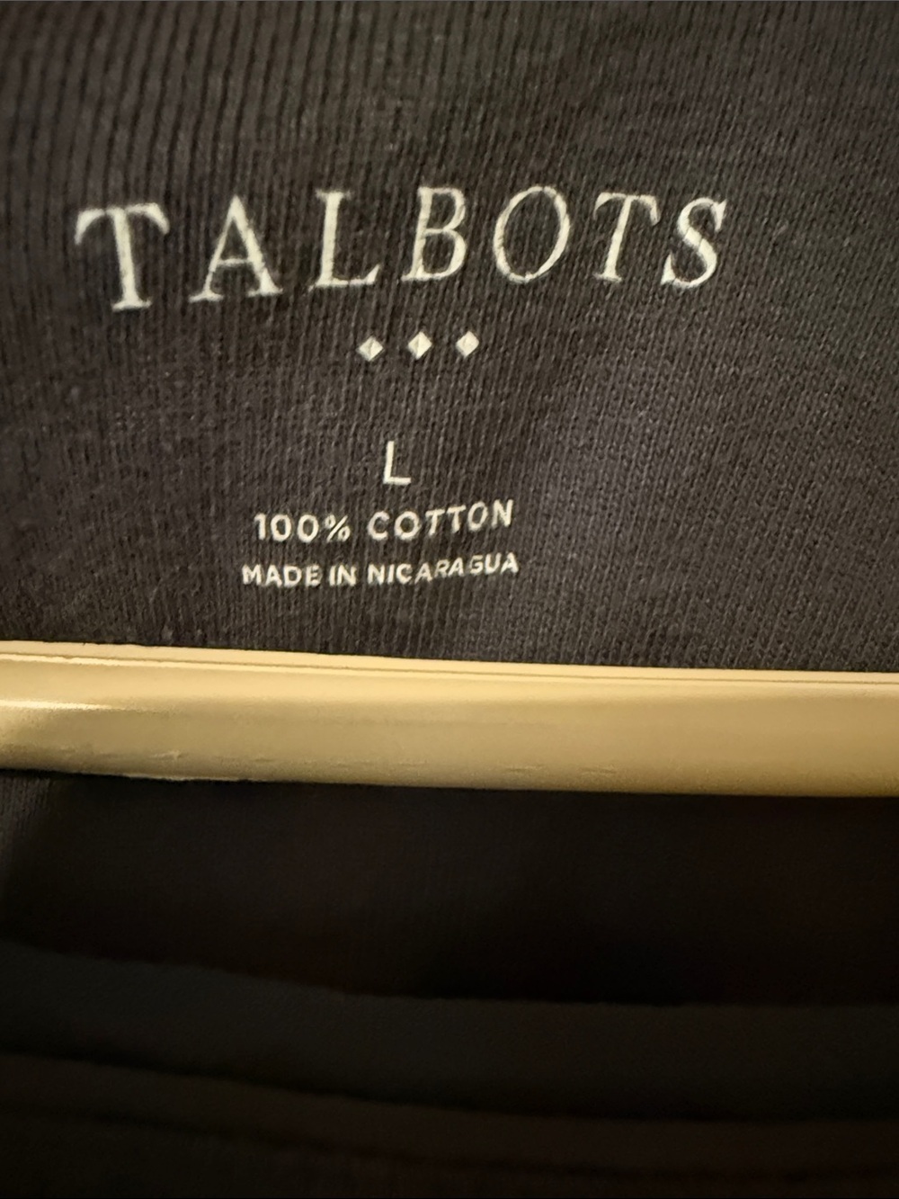 Talbots Women's Long-Sleeve Scoop Neck Tee in Charcoal Gray - Picture 2 of 4